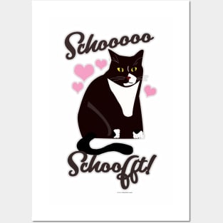 So Soft Cute Cat Cartoon Funny Pet Slogan Posters and Art